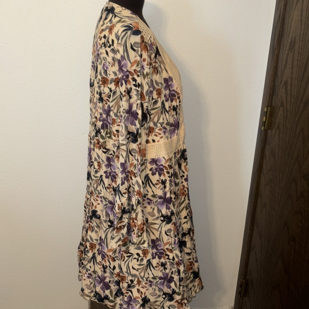 Torrid Crochet Front Floral Dress size 3X - Picture 7 of 11